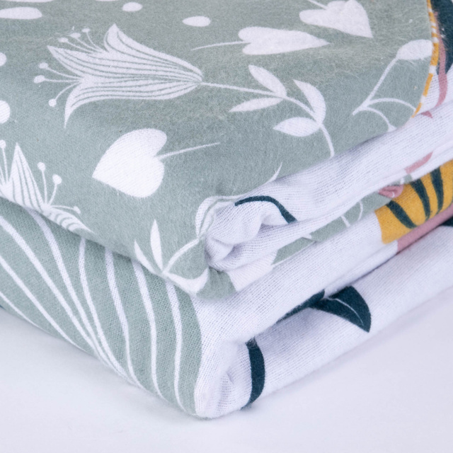 Lenjerie din flanel COO, dublă față, 220 x 240 cm