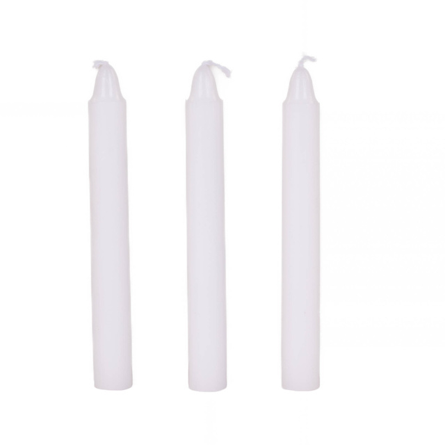 Lumânări de masă din parafină, 10 cm