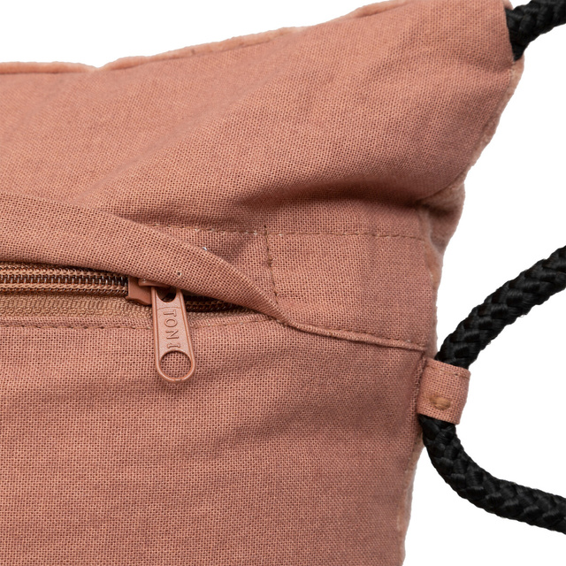 Pernă din velur cu frânghie Bli 40 x 40 cm