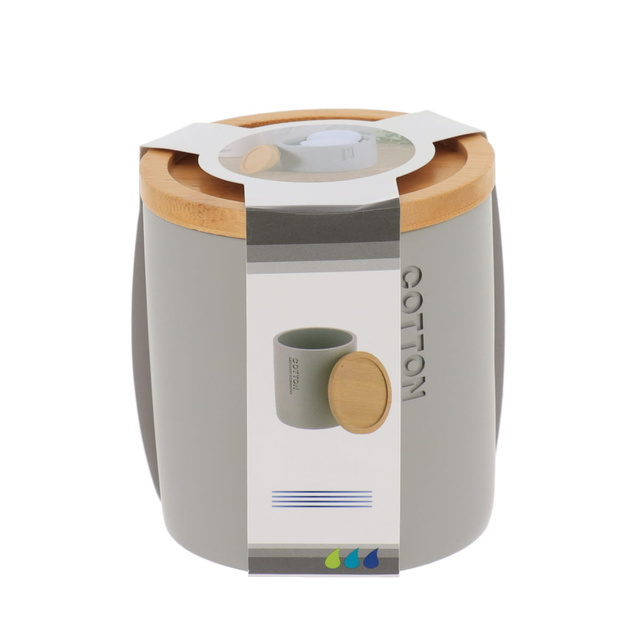 Recipient pentru dischete SAVA, capac din bambus, Ø 9,5 cm