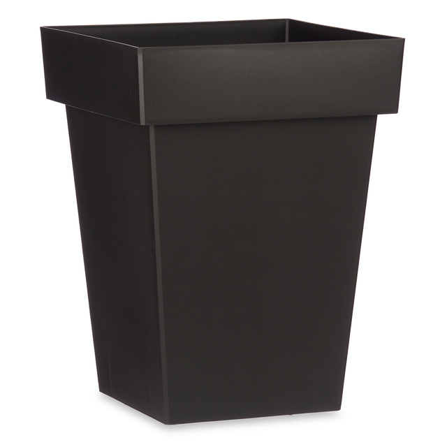 Ghiveci cu auto-udare, plastic, patrat