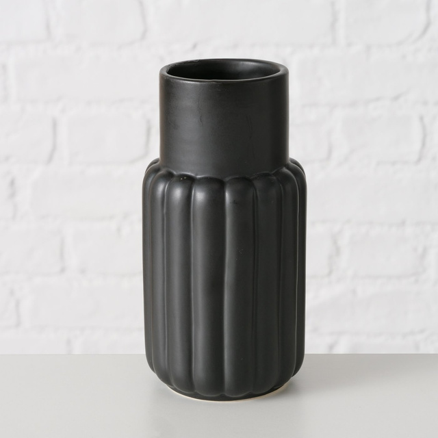 Vaza Mirabella, din gresie,
14 cm, negru
