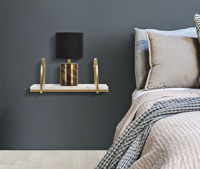 Raft de perete din marmura, 40 cm