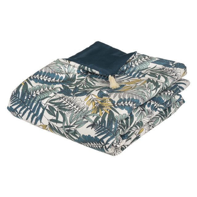 Traversa de pat TROPIC, motiv frunze, 80 x 180 cm