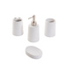 Set ceramic de accesorii pentru baie WHITE - 4 piese în set, ZELLER
