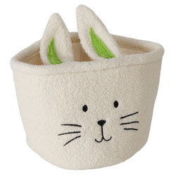 Coș textil pentru mărunțișuri NIKKEL cu model iepuraș