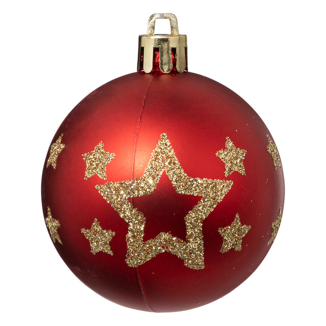 Set globuri cu modele cu sclipici, Ø 6 cm