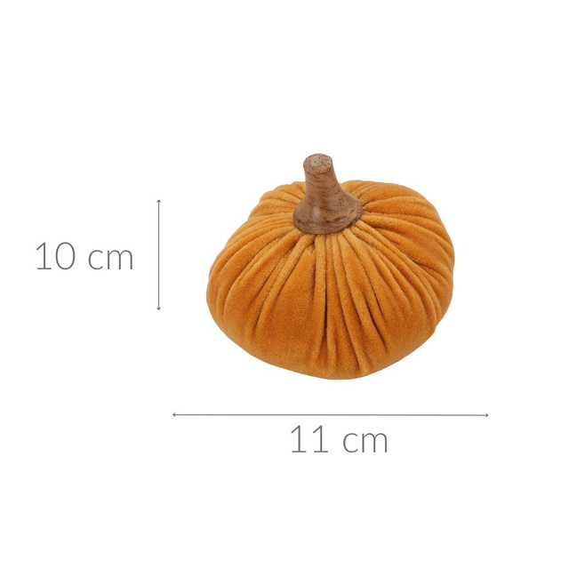 Dovleac artificial, decor tesatura, 10 x 11 cm