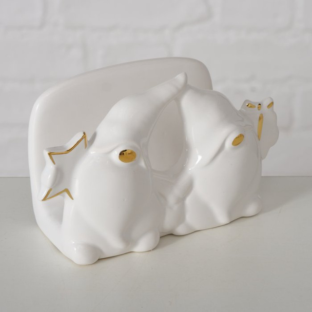 Suport de servetele ceramic cu gnomi MADDY