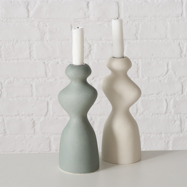 Sfeșnic din ceramică de formă neregulată MORANA, 22 cm