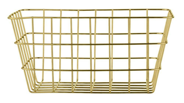 Coș de baie VIANA auriu, Wenko