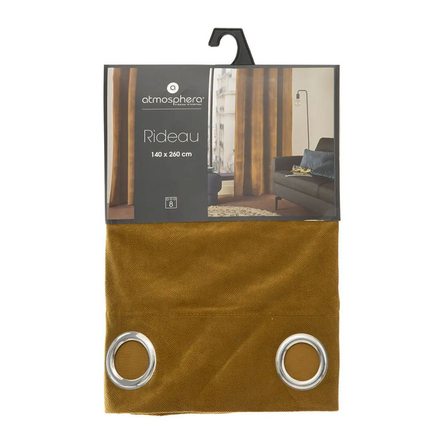 Perdea decorativa cu inele, LILOU, 140 x 260 cm