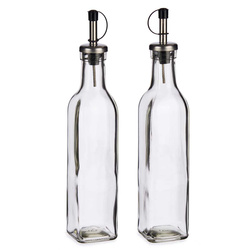 Set 2 sticle cu dozator pentru ulei de masline si otet, 300 ml