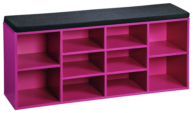 Dulap pentru 10 perechi de pantofi, cu sezut, 103,5 x 48 cm