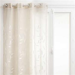 Perdea brodata Izzy, model frunze, 140 x 240 cm