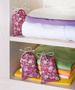 Set 3 saculete parfumate pentru dulap, din bumbac