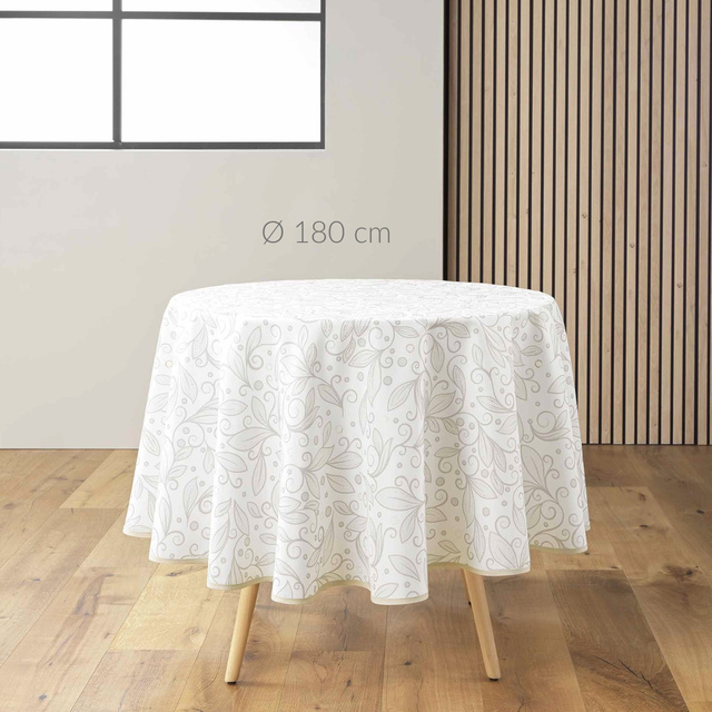 Fata de masă cu decorațiuni strălucitoare, LEYA, Ø 180 cm