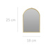 Oglinda suspendabila cu rama aurie, 18 x 25 cm