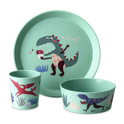Set vesela pentru copii: farfurie, bol, cana DREAMS, KOZIOL