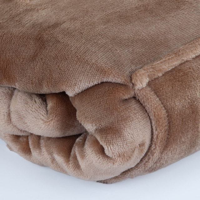 Poncho pentru copii cu glugă GABIN BRUN, căprioară, 60 x 95 cm