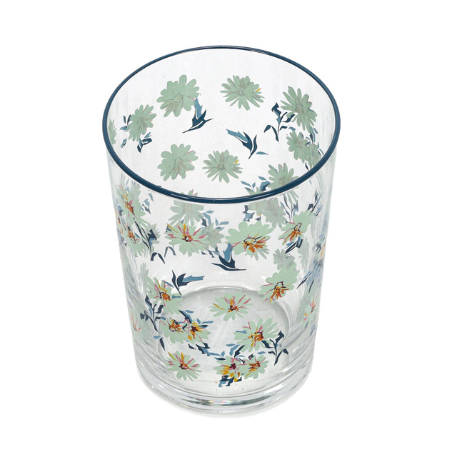 Pahar mare cu model floral, 510 ml