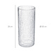 Vază de sticlă, efect de sticlă mată, 30 cm