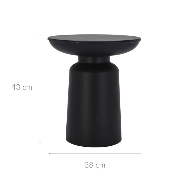 Meseu lateral modern din placă de magneziu, con, 38 x 43 cm