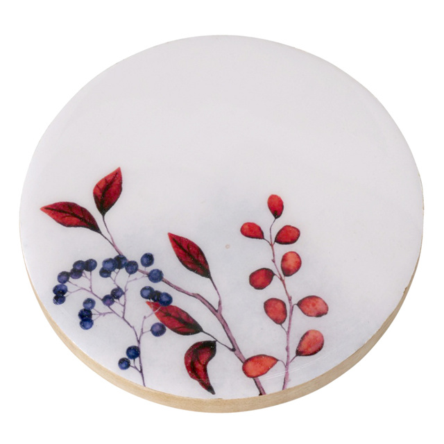 Coaster pahare Brinja, lemn de mango, Ø 10 cm