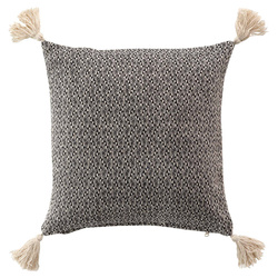 Perna decorativa pentru living JUNON, cu ciucuri, 40 x 40 cm