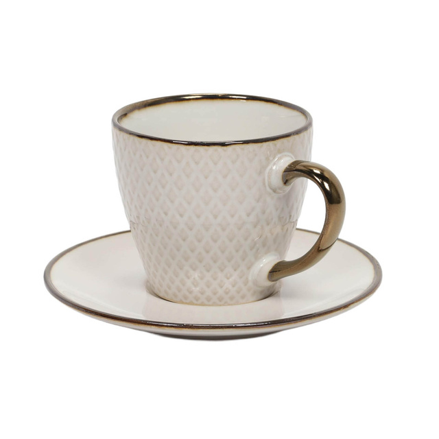 Cana pentru cafea sau ceai cu farfurie DUNE, 210 ml