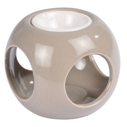 Semineu ceramic sub forma de cub, inaltime 6 cm