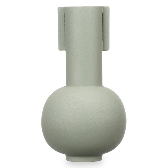 Vaza din metal, culoare pastel, 14 x 28 cm