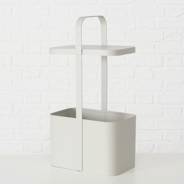 Masuta laterala metalica cu suport pentru ziare SELENA, inaltime 65 cm