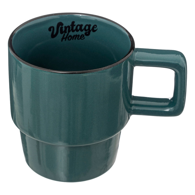 4 cani din ceramica BE VINTAGE pe suport, 250 ml