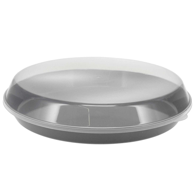 Tava din plastic cu capac, Ø 35,5 x 8,5 cm