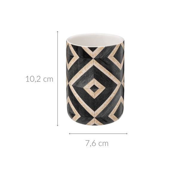 Cana pentru periuta de dinti HAPACHE, ceramica, Ø 7,6 cm