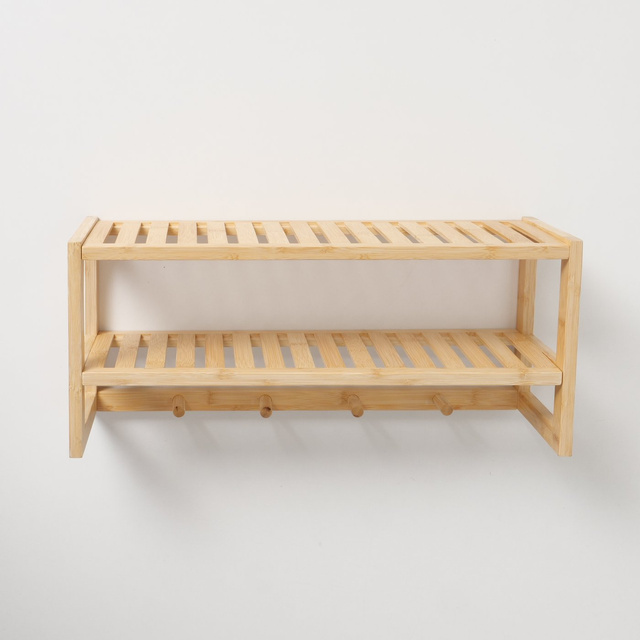 Raft BALDO cu cuier pentru hol, bambus