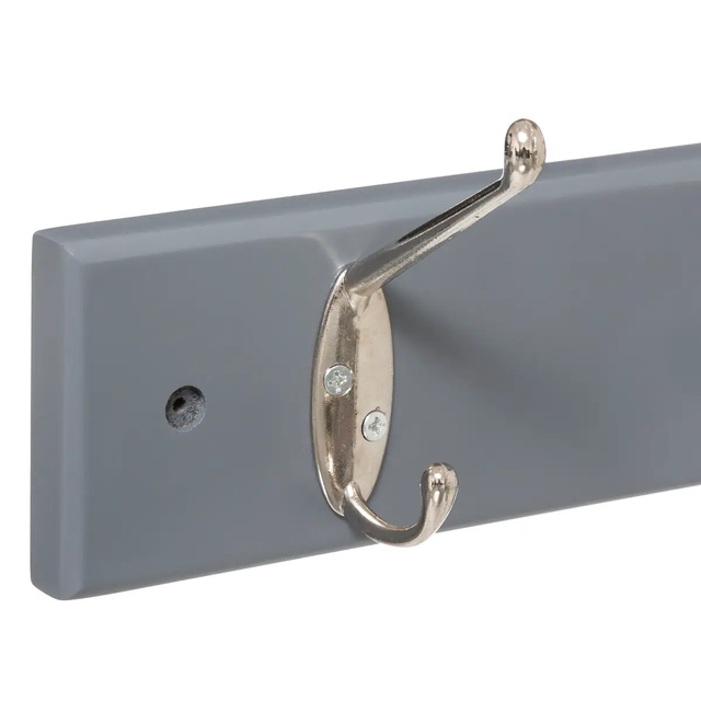 Cuier de perete din lemn cu 6 cârlige