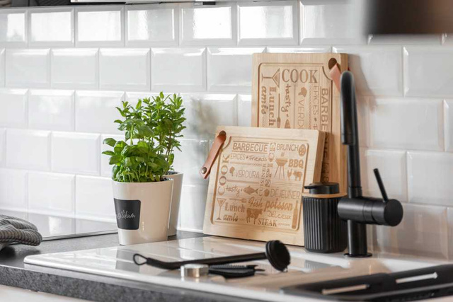 Perie de bucaterie CUVO, cu maner ergonomic, WENKO