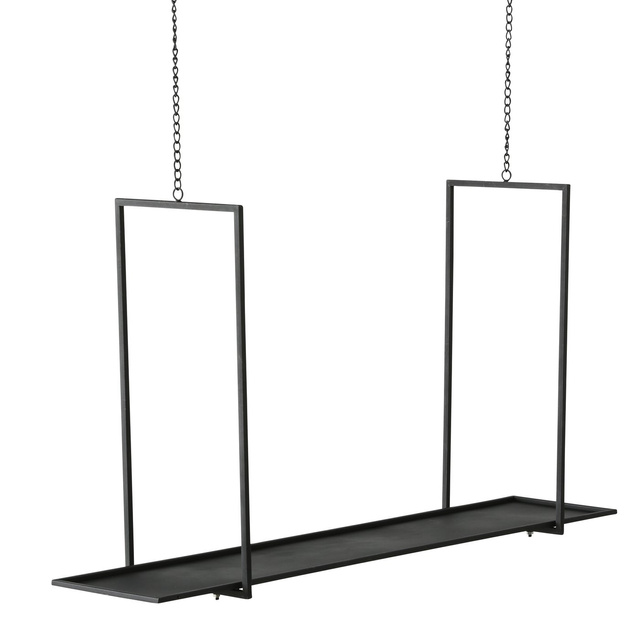 Raft decorativ suspendat din metal, FRIDOLIN, 100 cm