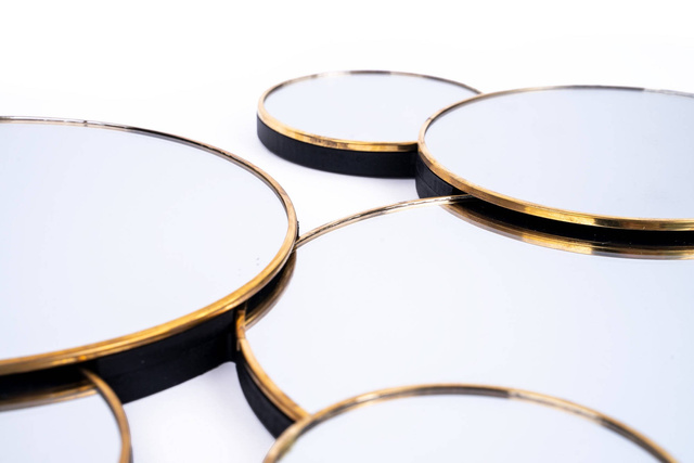 Set oglinzi rotunde, decor - 61,5 x 37 cm