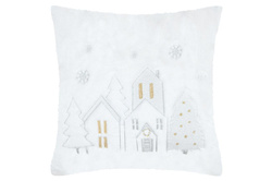 Perna de Crăciun HOHOHO, pufoasă, 45 x 45 cm