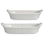 Set 2 vase din porțelan pentru copt