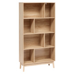 Raft pentru cărți cu polițe neregulate ABANA, 80 x 30 x 160 cm