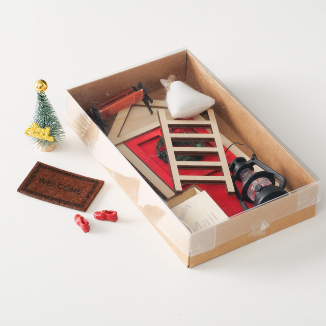 Ușa elfului DIY, decor pentru perete, 17 cm