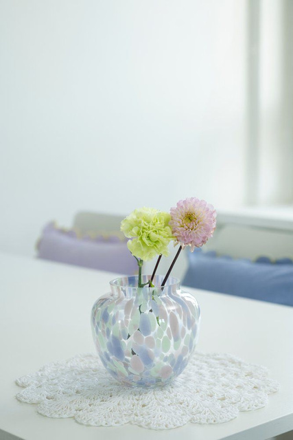 Vază de sticlă OMBRA, 15 cm, design unic