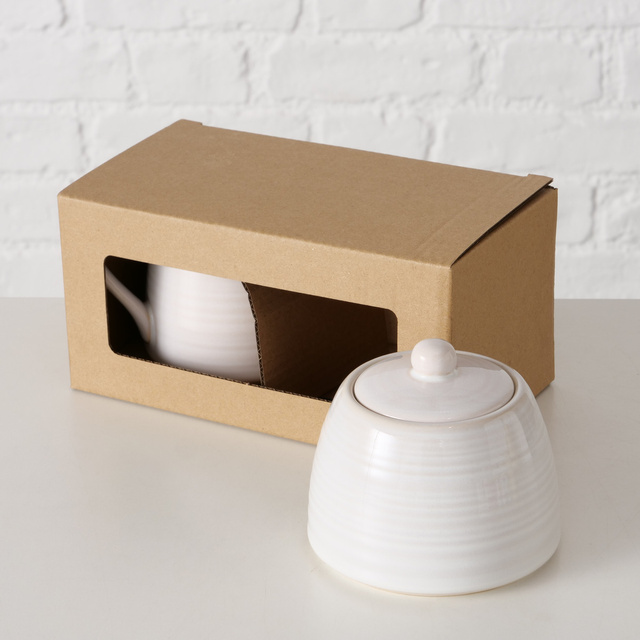 Set ceramică JONAH, zahăr și ulcior de lapte