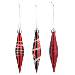 Globuri din plastic, 3 buc.