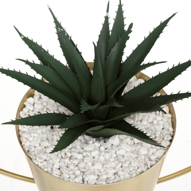 Planta artificială FEEL, decor agățat în cadru, auriu