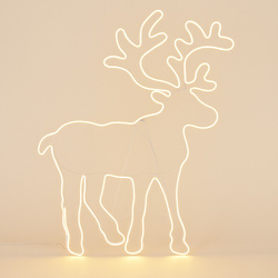 Decorațiune de Crăciun LED, ren, 100 x 80 cm